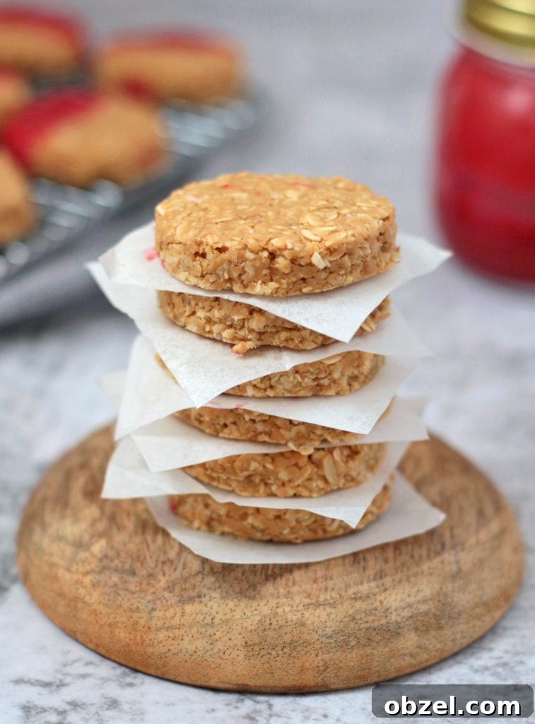 No Bake Peanut Butter Oatmeal Cookies Vegan and Gluten Free 5 Stack of No Bake Peanut Butter Cookies.