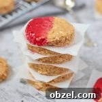 No Bake Peanut Butter Oatmeal Cookies Vegan and Gluten Free 7 Stack of Peanut Butter Cookies