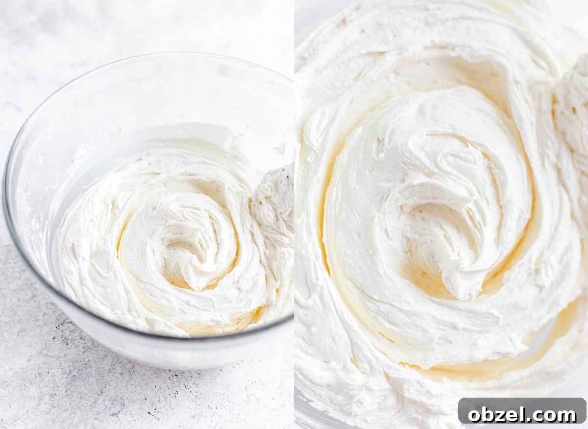 Pina Colada Cupcakes with Rum Infused Coconut Frosting 6 buttercream in a bowl and a close up image on the right