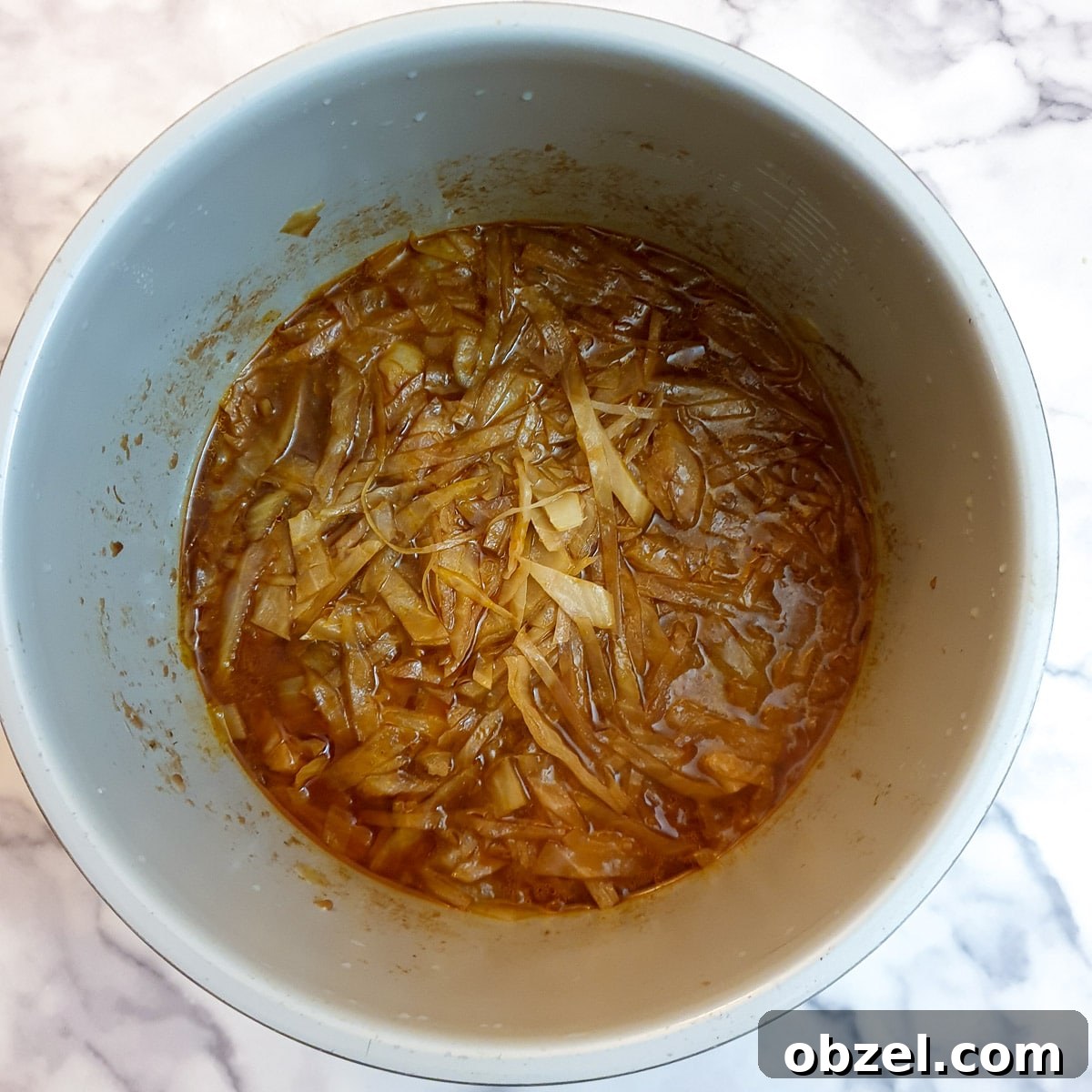 South African Beef Bredie Stew Recipe 10 Cooked cabbage in the beef bredie.