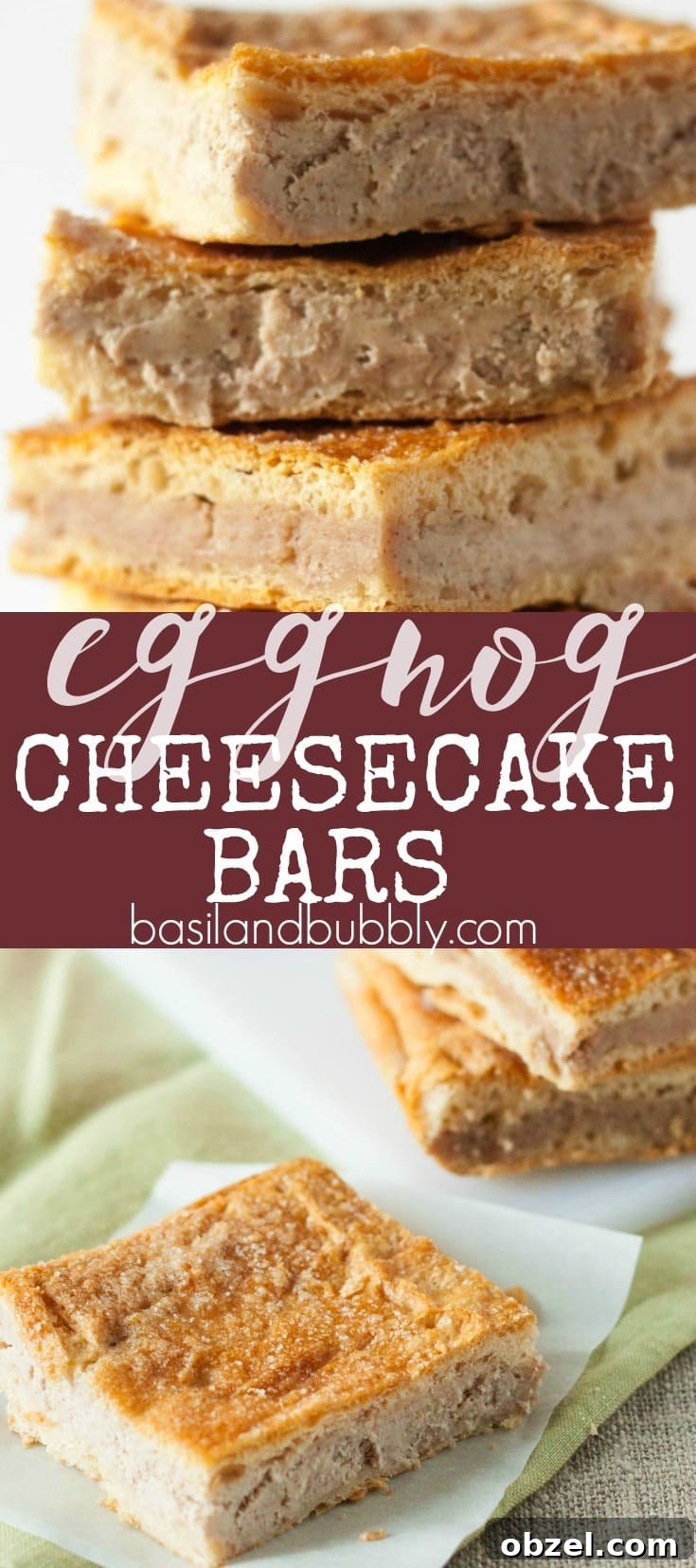 Creamy Eggnog Cheesecake Bars Recipe 7 Eggnog Cheesecake Bars