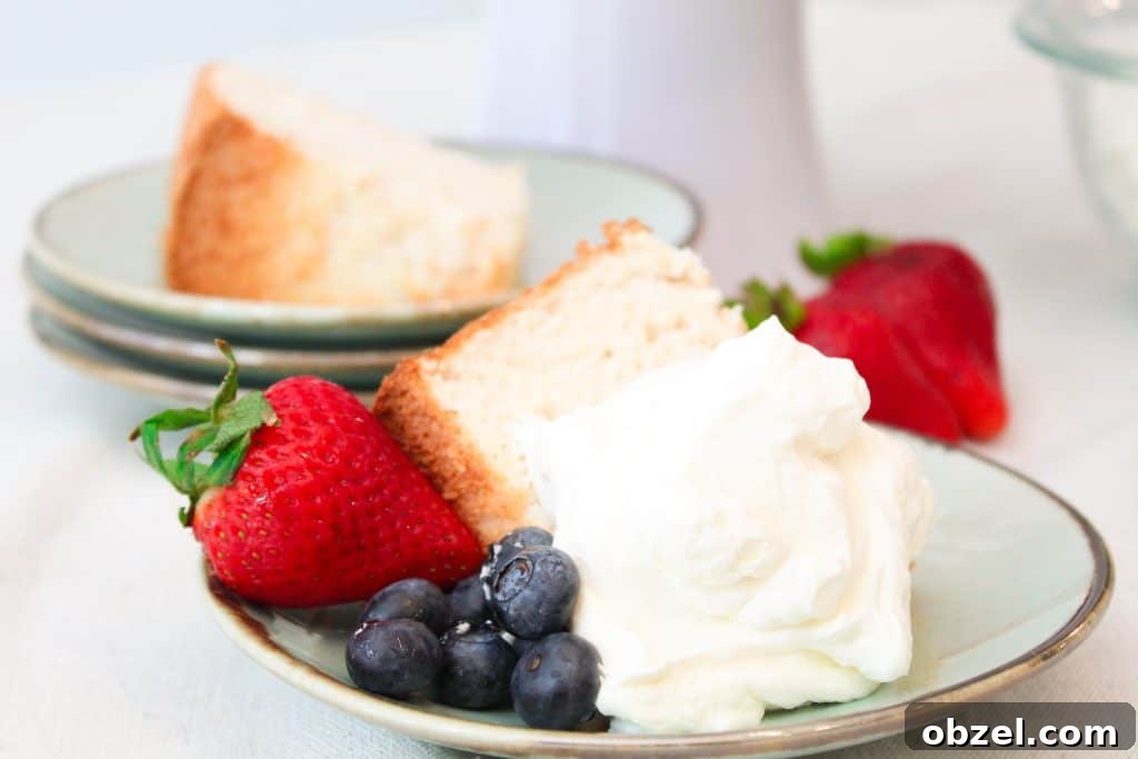 Fluffy Gluten Free Angel Food Cake Recipe 6 Slicing gluten free angel food cake