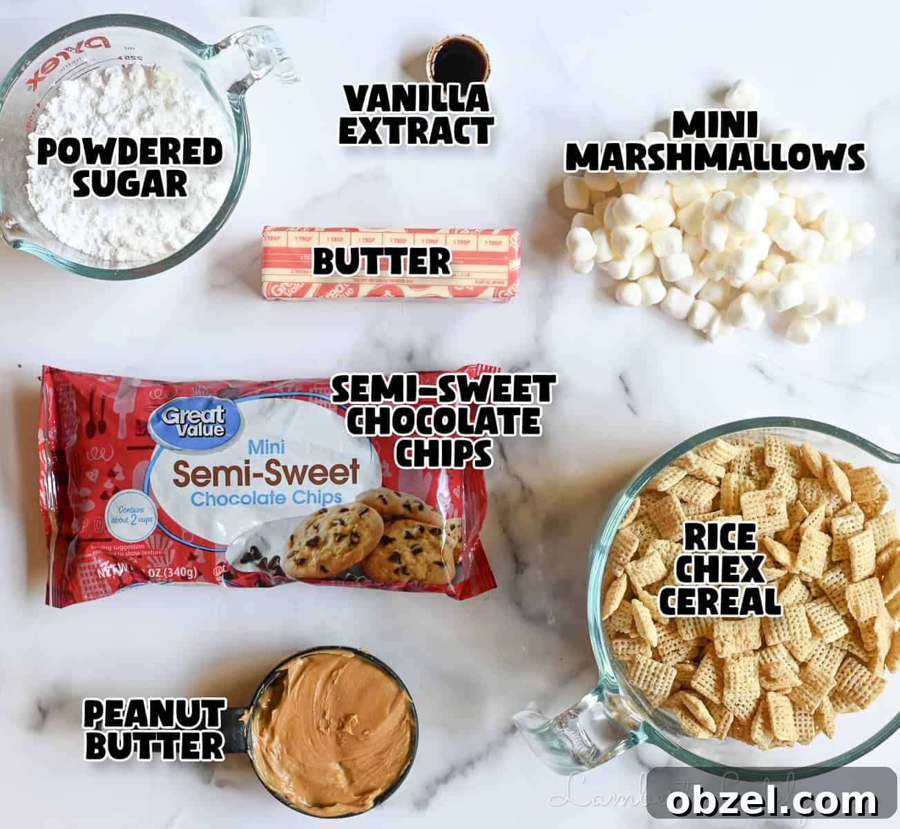 No Bake Muddy Buddy Cookies 3 ingredients for no-bake muddy buddies cookies.