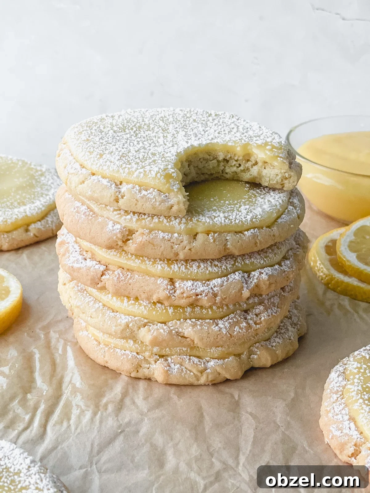 Lemon Curd Cookies with Tangy Citrus Filling 9 Close-up of lemon curd cookies