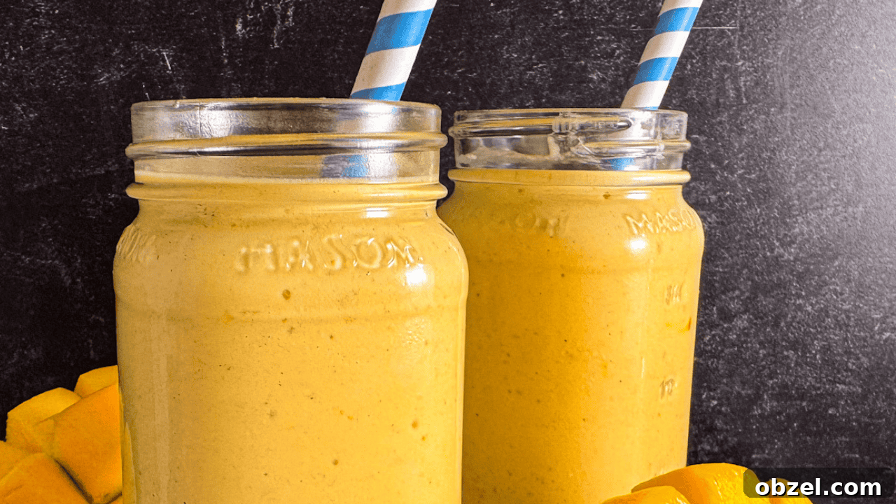 10 Creamy Smoothie Recipes to Recharge Your Day 6 sugar free mango lassi