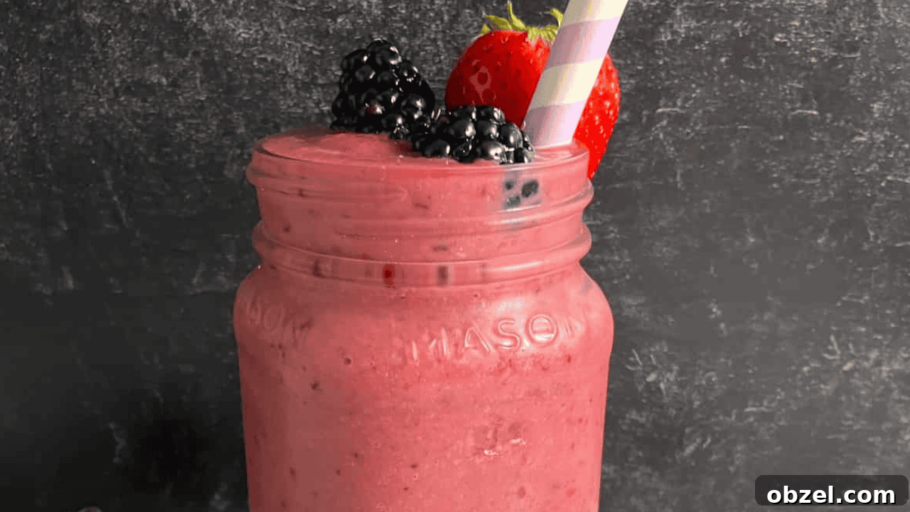 10 Creamy Smoothie Recipes to Recharge Your Day 9 Blackberry Strawberry Smoothies