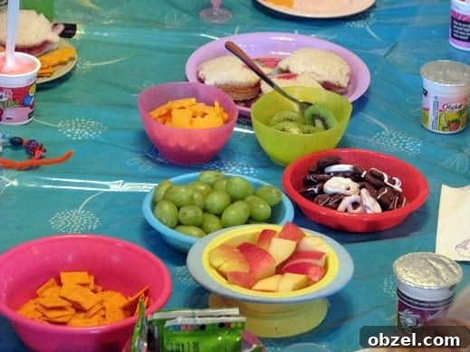Tinker Bell Tea Party: Decorations, Games and Treats 6 fruit and crackers and snacks in small bowls