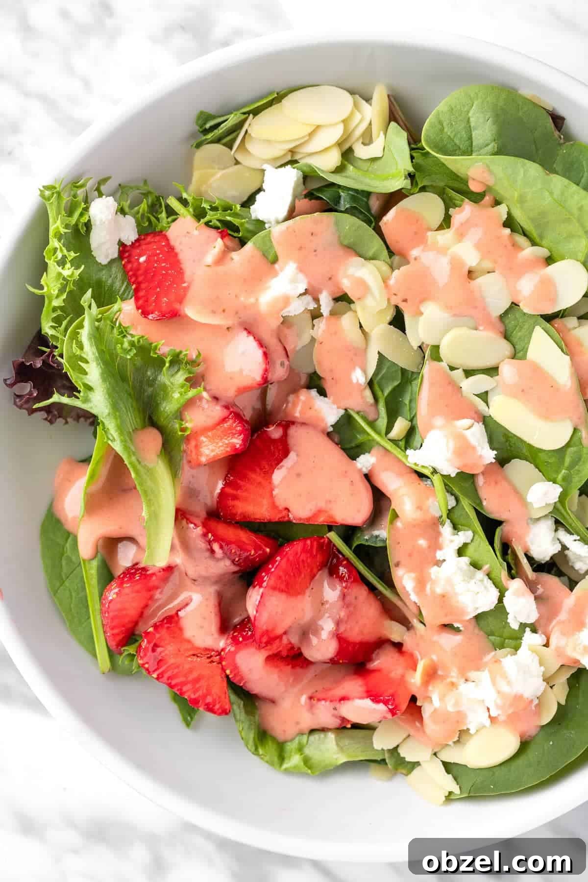 Strawberry Spinach Salad with Almonds