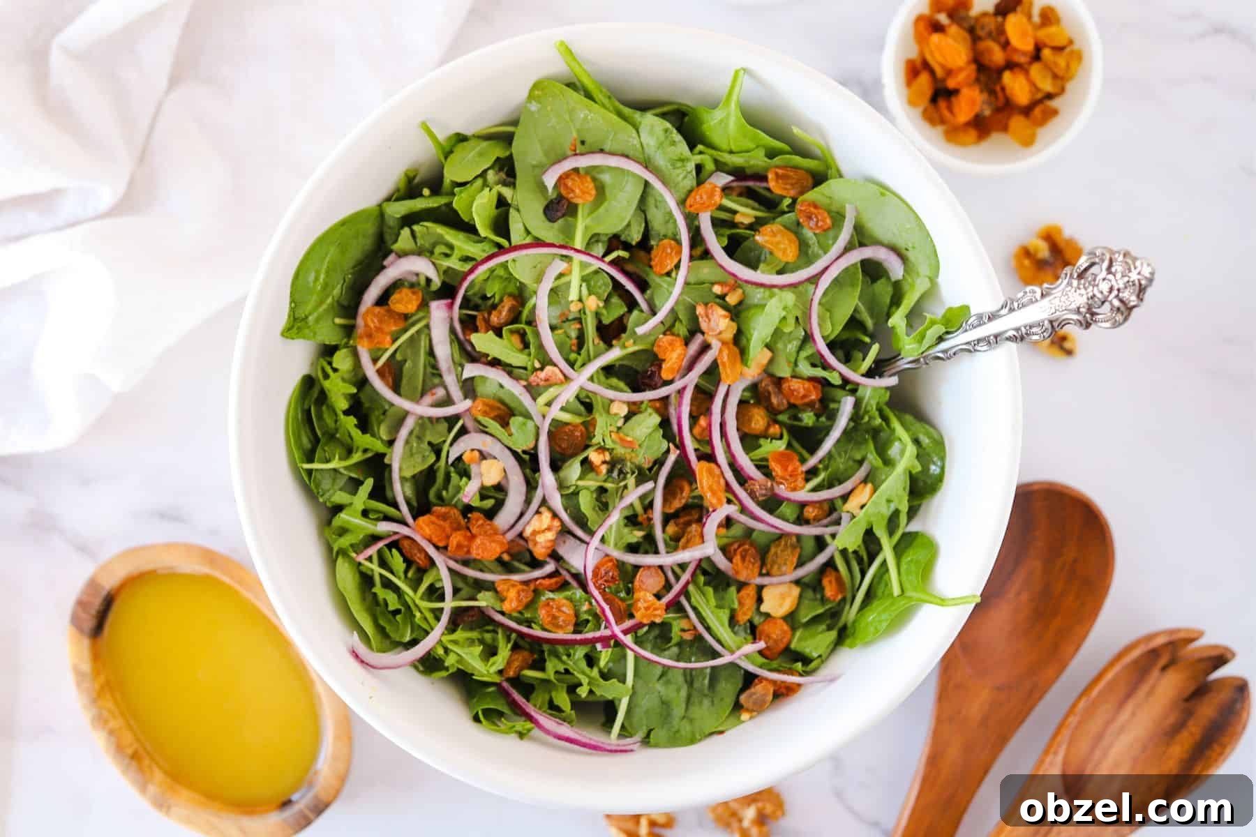 Spinach Arugula Salad with Citrus Vinaigrette