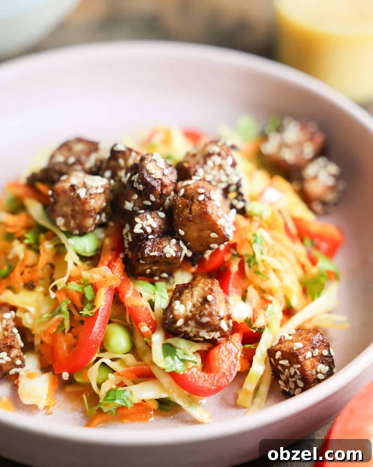 Crunchy Sesame Tofu Salad