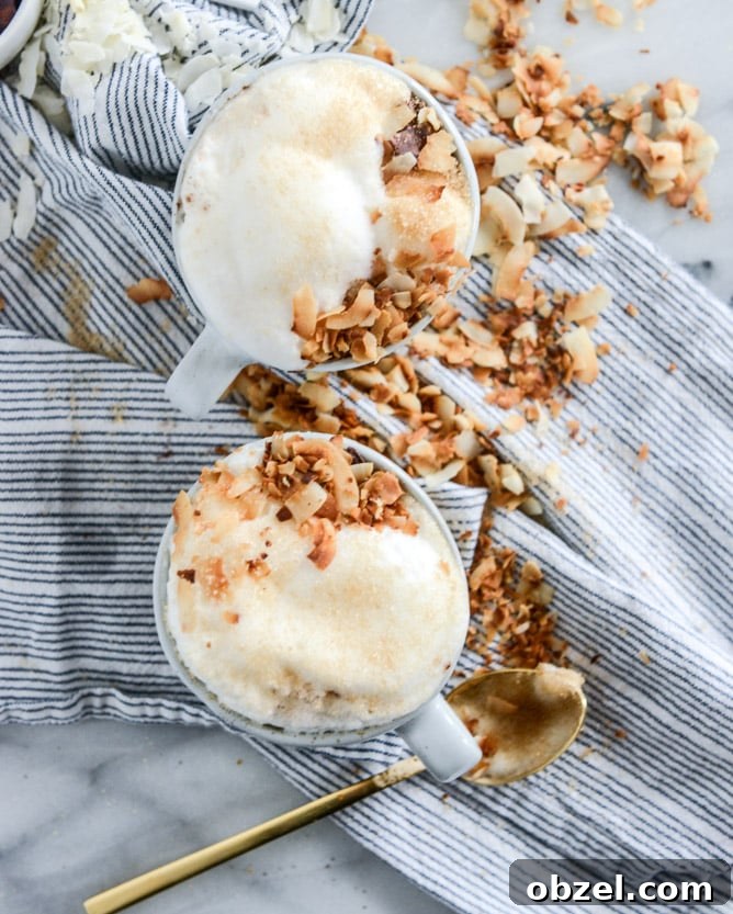 homemade coconut latte I howsweeteats.com