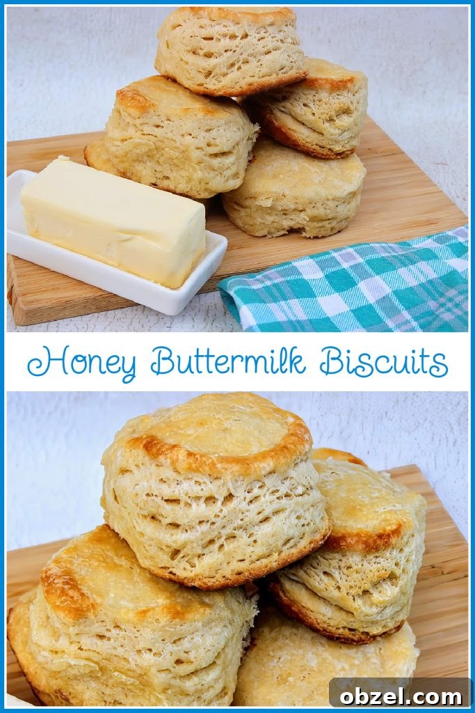 Flaky Honey Buttermilk Biscuits 19 Stack of honey buttermilk biscuits