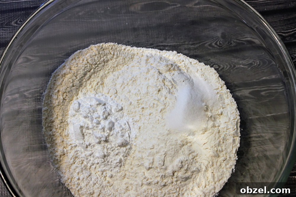 Flaky Honey Buttermilk Biscuits 4 Mixing biscuit dough