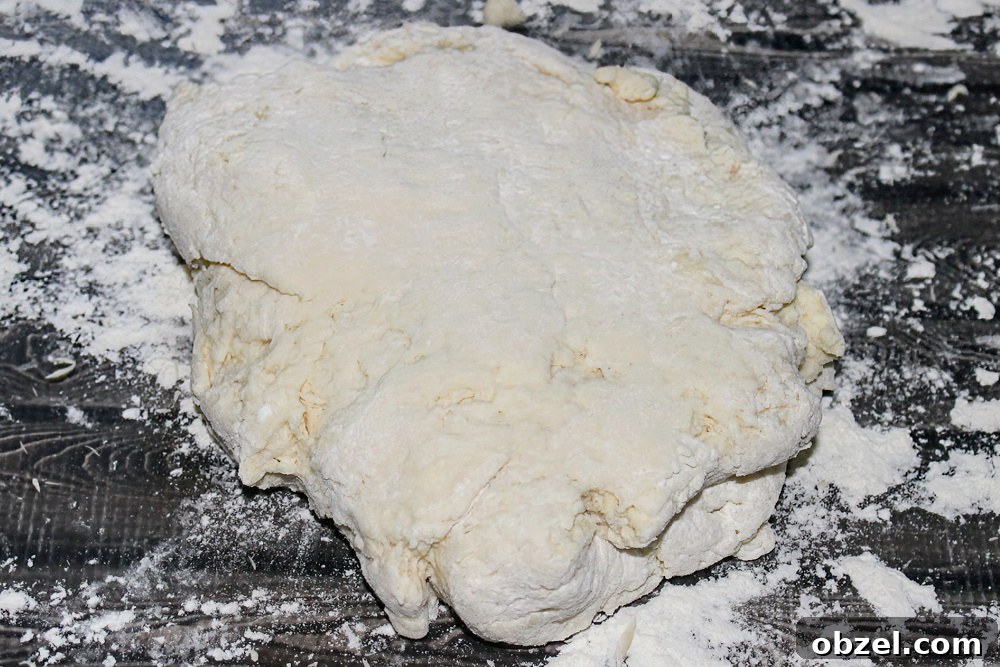 Flaky Honey Buttermilk Biscuits 6 Folding biscuit dough for layers