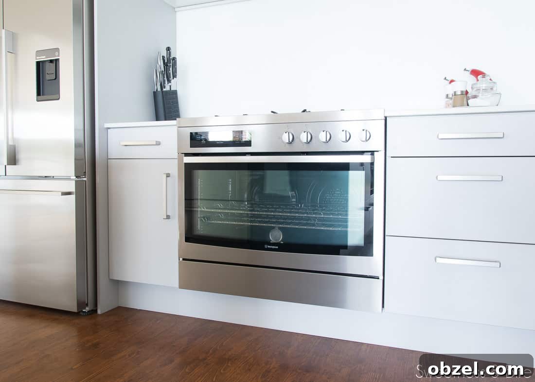 Kitchen Renovation and New Cake Pantry Reveal 11 A 900mm wide Westinghouse oven.