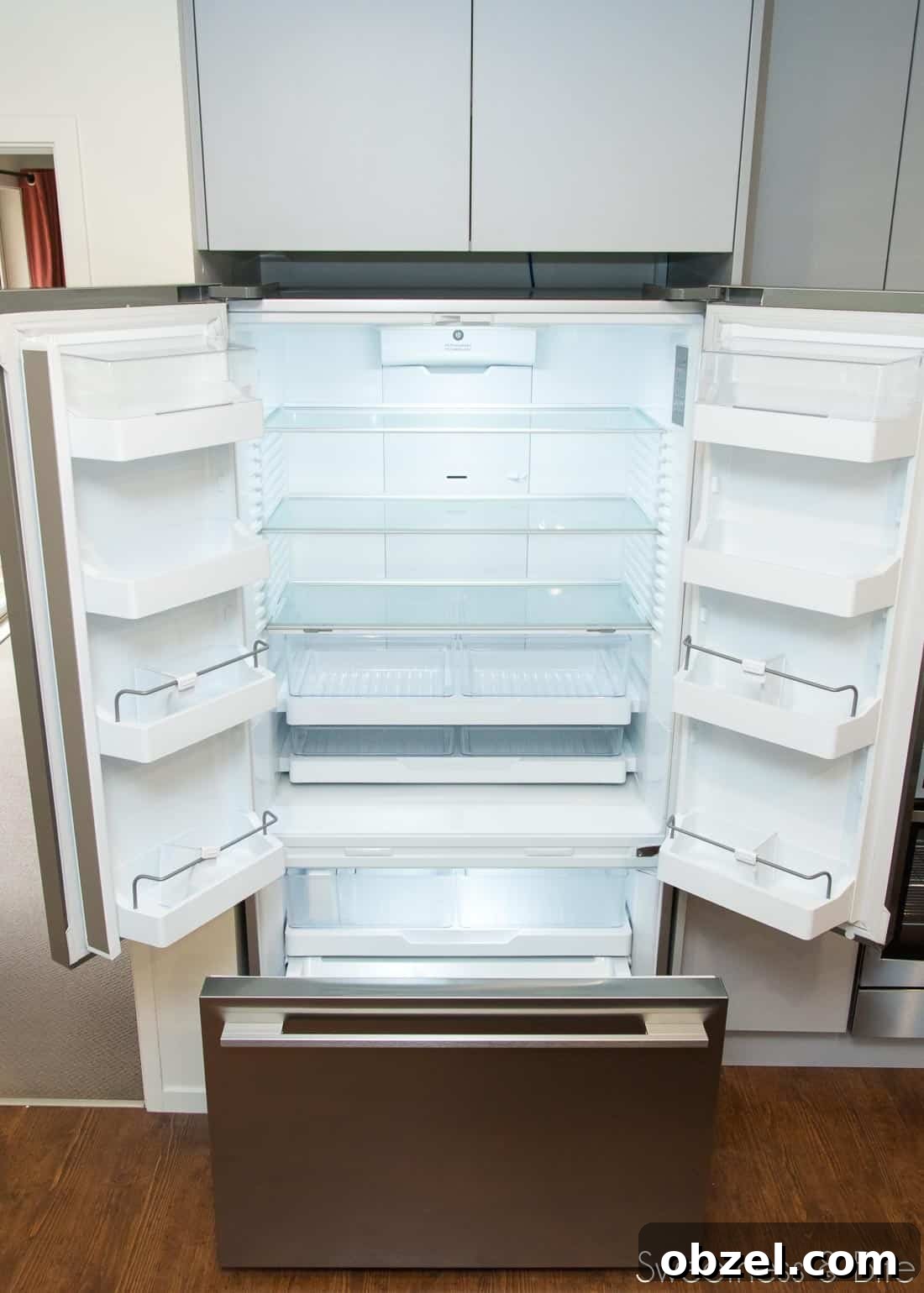 Kitchen Renovation and New Cake Pantry Reveal 13 The inside of the empty fridge.