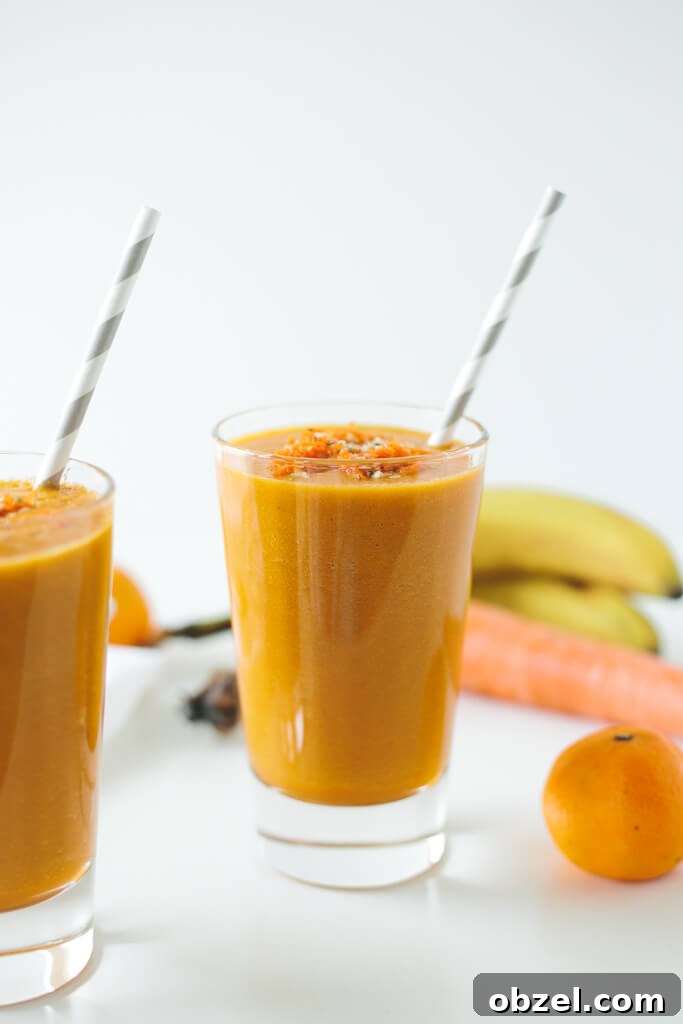 Golden Beet, Carrot and Turmeric Smoothie. A sweet, antioxidant and nutrient-packed smoothie with disease-fighting turmeric.