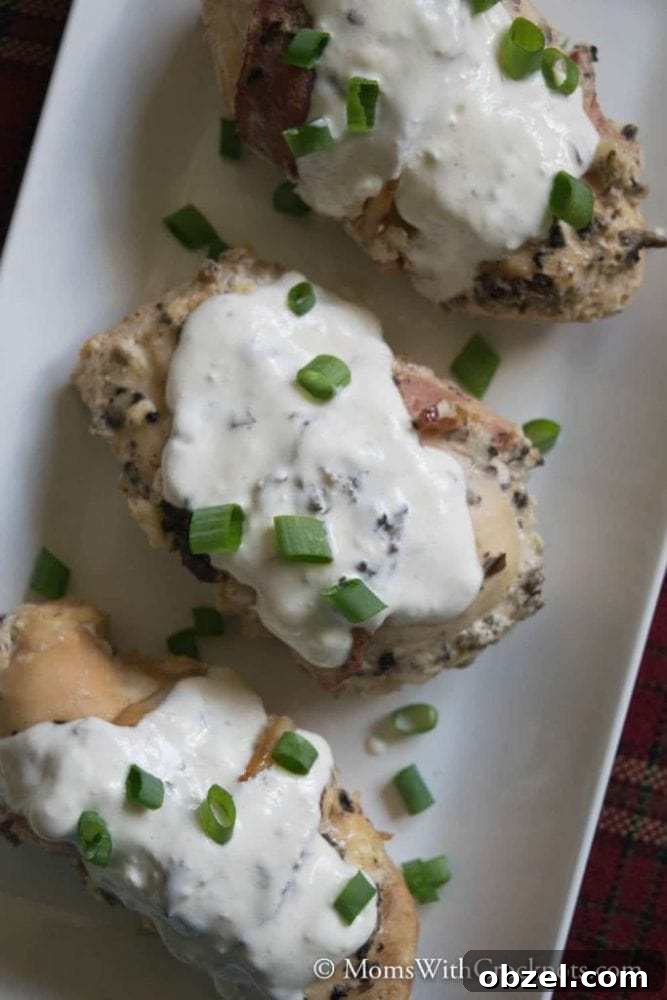 Crockpot Chicken with Sour Cream and Bacon 4 Finished Sour Cream and Bacon Crockpot Chicken in creamy sauce