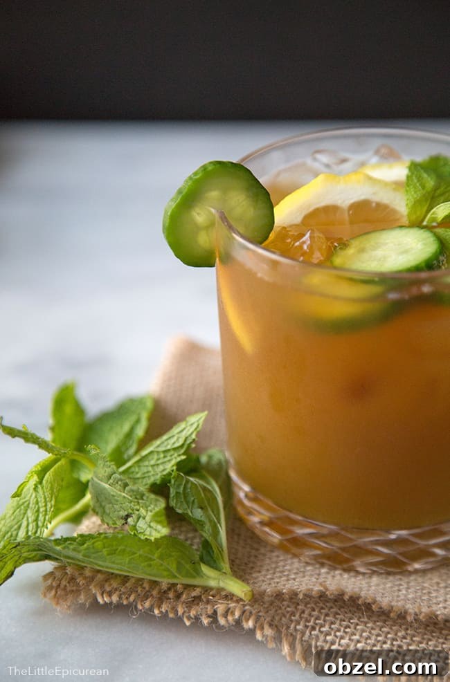 Summer Pimms Cup Cocktail Recipe 8 Summer Pimm's Cup with cucumber mint lemonade