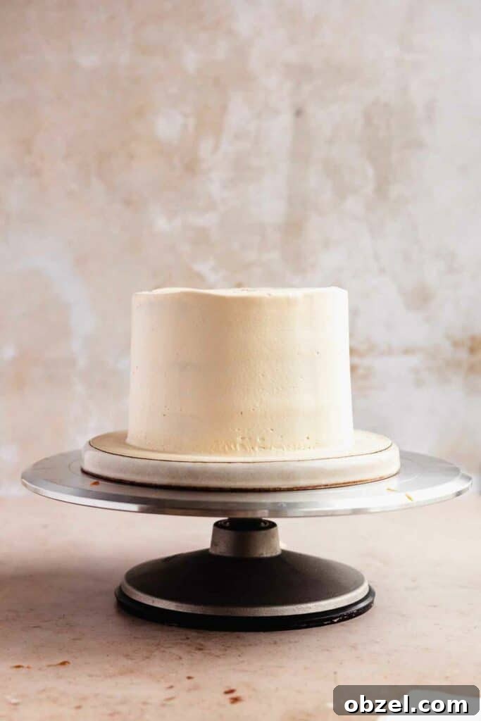 Final coat of frosting on the cake