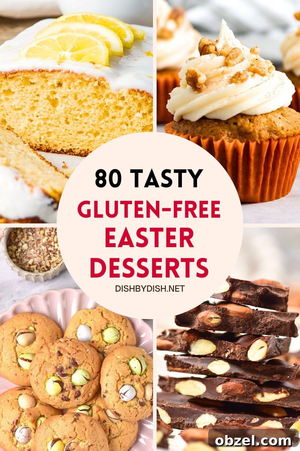 80 Gluten Free Easter Desserts for a Sweet Holiday 2 Collage of images of Easter desserts