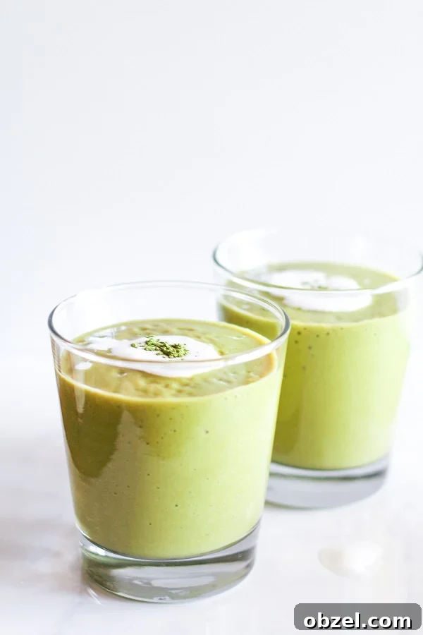 Mango Matcha Smoothie - full of antioxidants!