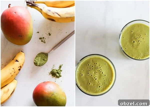 Mango Matcha Smoothie