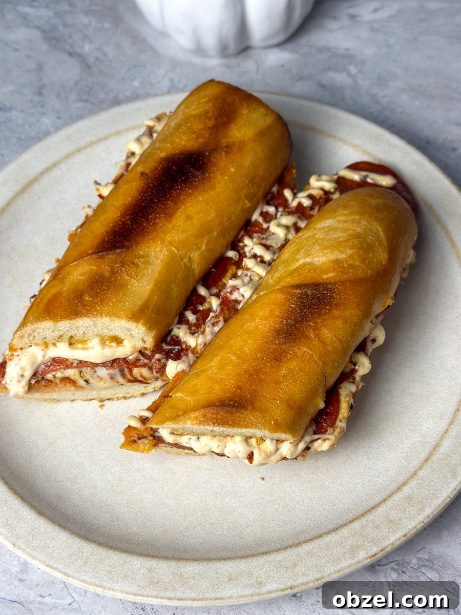 Pepperoni Pizza Sandwich Recipe with Mozzarella 3 pizza sandwich ingredients