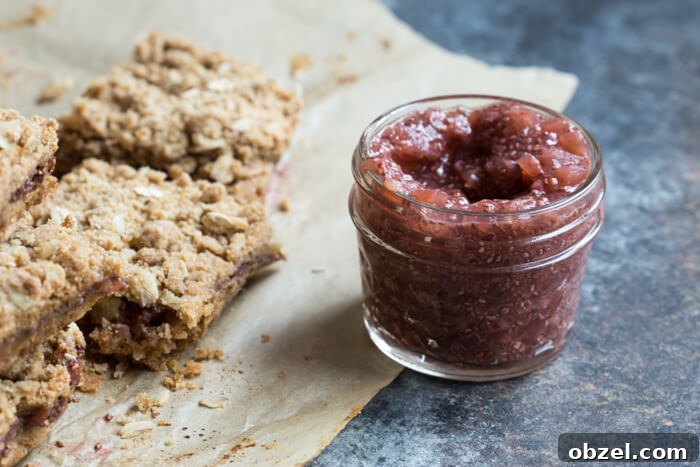 PBJ Crumble Bars with watermelon chia jam and peanut butter filling