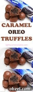 No Bake Caramel Oreo Truffles Recipe 8 Caramel Oreo Truffles served as an easy no-bake chocolate dessert.