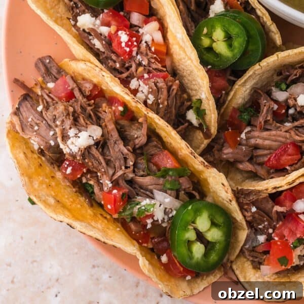 Fresh Pineapple Strawberry Salsa Recipe 13 Shredded beef tacos topped with tomatoes, onions, jalapenos, and cheese