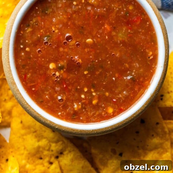 Fresh Pineapple Strawberry Salsa Recipe 14 Chunky roasted salsa served with tortilla chips