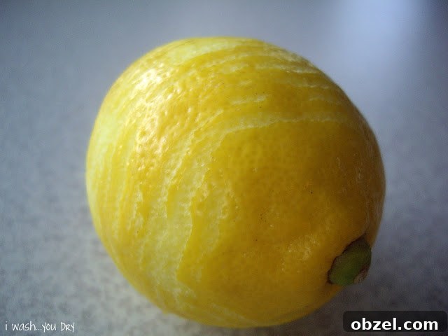 A lemon peeled for lemon zest.