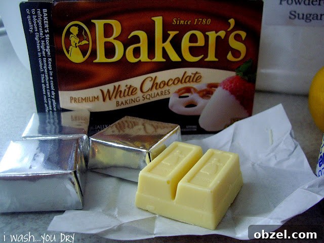 White chocolate baking squares displayed with one open.
