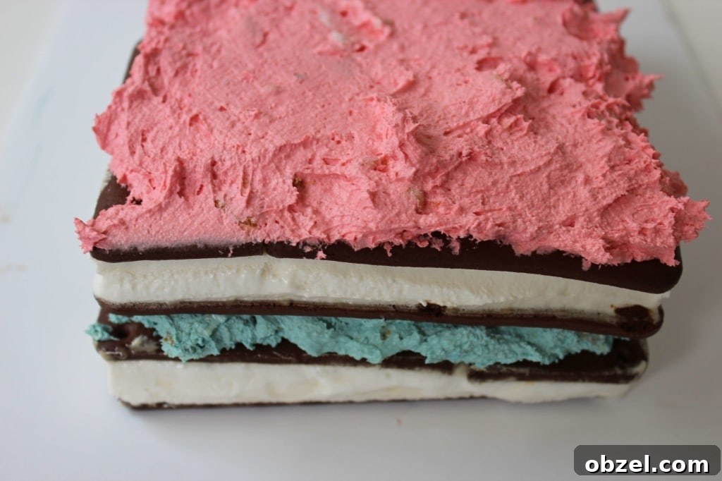 Fourth of July Red, White & Blue Icebox Cake 5 Patriotic Icebox Cake Recipe
