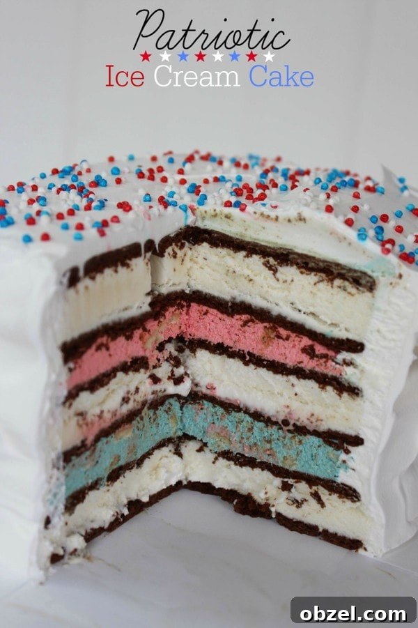 Fourth of July Red, White & Blue Icebox Cake 6 Patriotic Icebox Cake Recipe