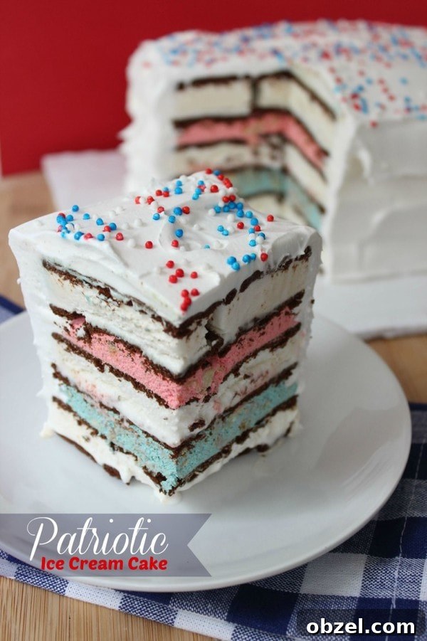 Fourth of July Red, White & Blue Icebox Cake 7 Patriotic Icebox Cake Recipe
