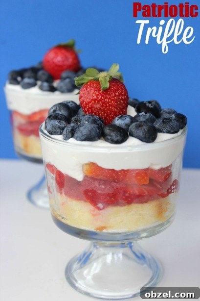 Fourth of July Red, White & Blue Icebox Cake 9 Patriotic Trifle