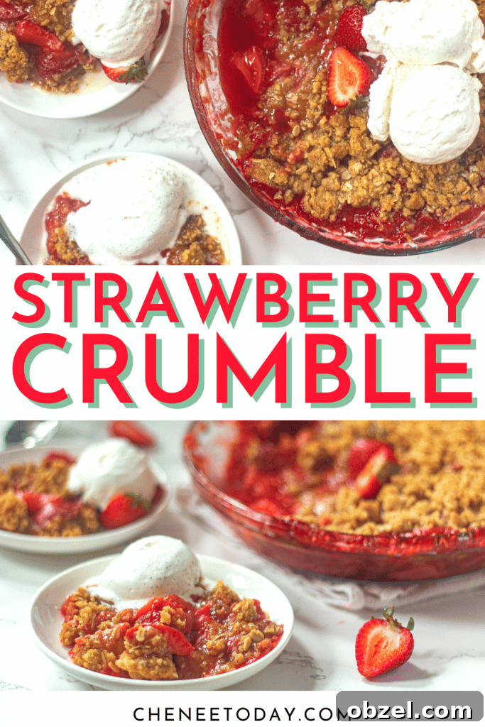 Fresh Strawberry Crisp with Buttery Oat Crumble 9 Strawberry Crumble - Easy Strawberry Crisp Recipe