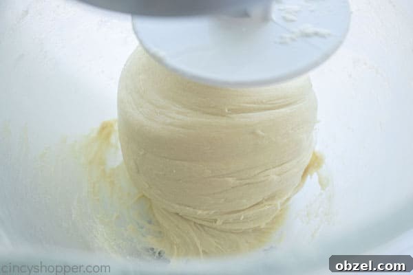 Homemade Cinnamon Rolls Recipe with Cream Cheese Frosting 11 Dough on hook