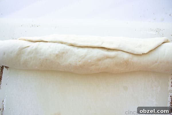 Homemade Cinnamon Rolls Recipe with Cream Cheese Frosting 16 Rolled dough