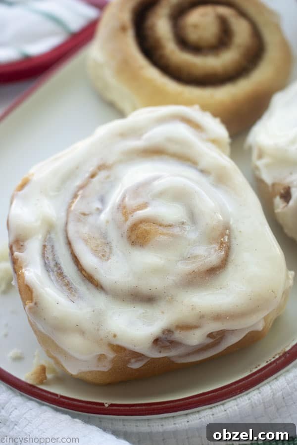 Homemade Cinnamon Rolls Recipe with Cream Cheese Frosting 3 From scratch Cinnamon Roll with icing