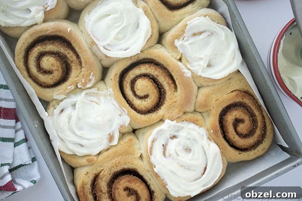 Homemade Cinnamon Rolls Recipe with Cream Cheese Frosting 19 Fresh baked cinnamon rolls with frosting