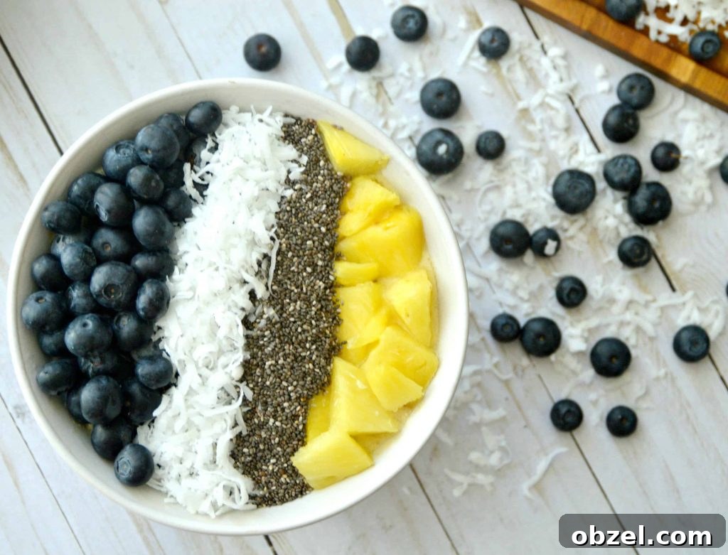 Banana Pineapple Smoothie Bowl