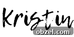 Close up of a signature of Kristin.