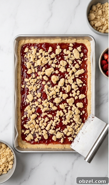 Classic Strawberry Crumb Bars Recipe with Jam Filling 3 img 94426 2