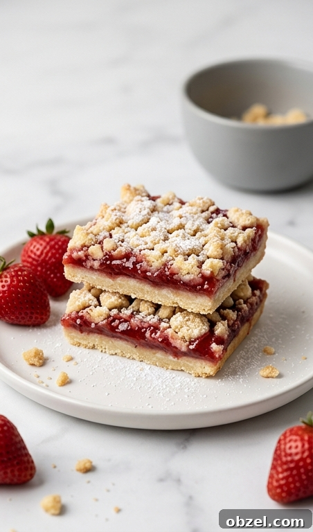 Classic Strawberry Crumb Bars Recipe with Jam Filling 4 img 94426 3