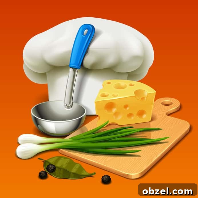 Homemade Mexican Red Rice Recipe 5 graphic of countertop with chef hat