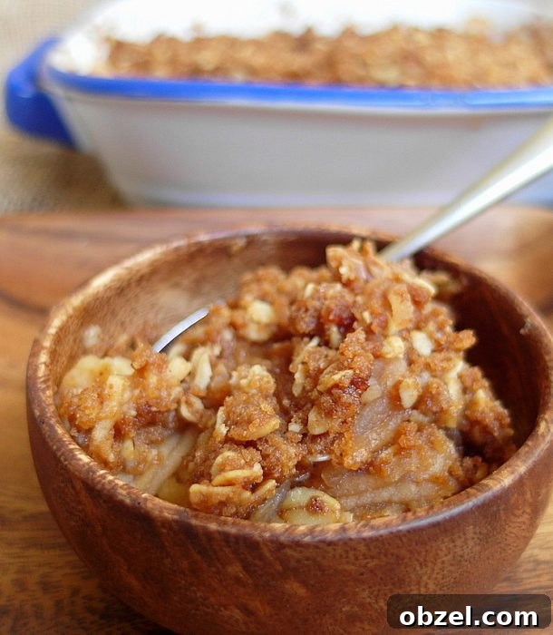 boozy shredded apple crisp