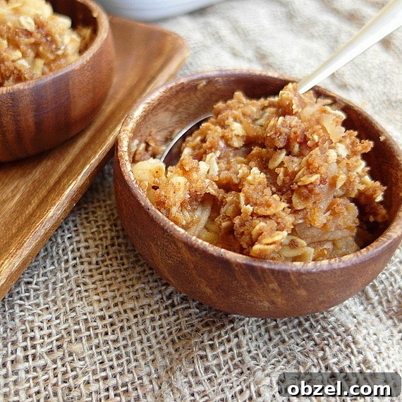 boozy shredded apple crisp
